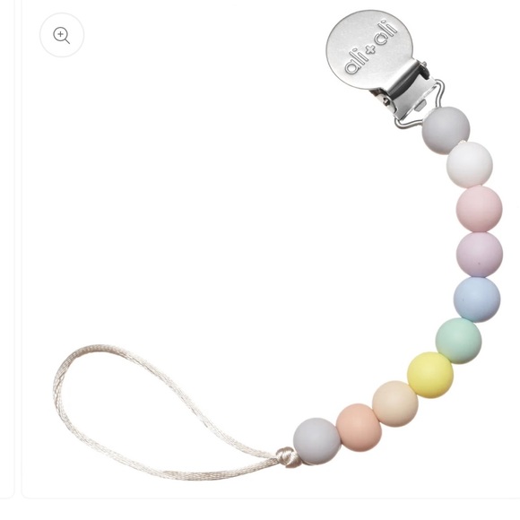 Ali & Oli pacifiers clip Pastel Rainbow - Picture 2 of 2
